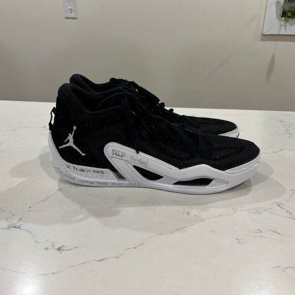 Air Jordan Tatum Basketball Shoe Men\'s Black/White Used SIZE 16 main image 9